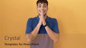  Presentation with forgiveness - Theme enhanced with young-hispanic-man-standing-over background and a coral colored foreground