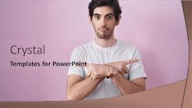  Presentation with direction - Theme consisting of young-hispanic-man-standing-over background and a lemonade colored foreground