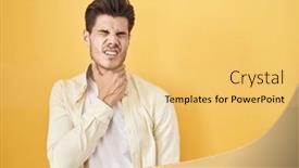  Presentation with avengers 3d man brave superhero - Slide set featuring young-hispanic-man-standing-over background and a yellow colored foreground