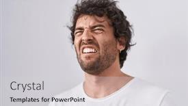  Presentation with home - Slide deck having young-hispanic-man-standing and a light gray colored foreground