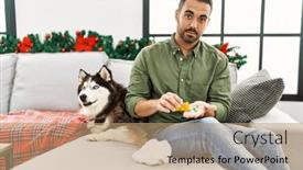  Presentation with dog christmas - 