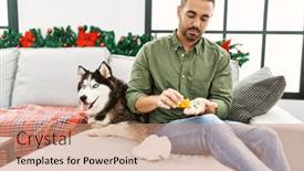  Presentation with dog christmas - 