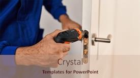  Presentation with man door - 