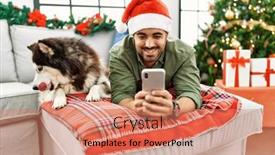  Presentation with dog christmas - 