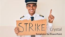  Presentation with airplane pilot - Audience pleasing slide set consisting of young-hispanic-man-wearing-airplane backdrop and a lemonade colored foreground