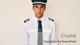  Presentation with airplane pilot - Amazing slide deck having young-hispanic-man-wearing-airplane backdrop and a lemonade colored foreground