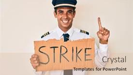  Presentation with airplane pilot - Amazing theme having young-hispanic-man-wearing-airplane backdrop and a coral colored foreground