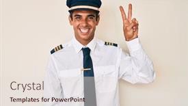  Presentation with airplane pilot - Audience pleasing theme consisting of young-hispanic-man-wearing-airplane backdrop and a lemonade colored foreground