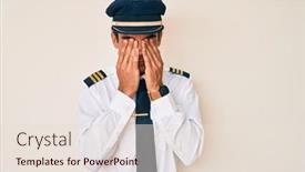  Presentation with airplane pilot - Presentation design consisting of young-hispanic-man-wearing-airplane background and a lemonade colored foreground