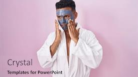  Presentation with sadness - Slides featuring young-hispanic-man-wearing-beauty background and a lemonade colored foreground