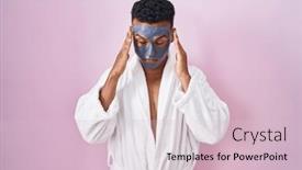  Presentation with stress - PPT layouts enhanced with young-hispanic-man-wearing-beauty background and a lemonade colored foreground