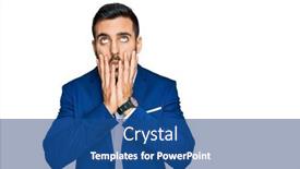  Presentation with sadness - Cool new presentation theme with young-hispanic-man-wearing-business backdrop and a ocean colored foreground