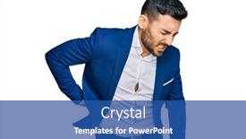  Presentation with backache - Beautiful PPT theme featuring young-hispanic-man-wearing-business backdrop and a ocean colored foreground