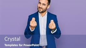  Presentation with salary - Cool new PPT theme with young-hispanic-man-wearing-business backdrop and a ocean colored foreground