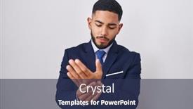  Presentation with inflammation - PPT theme enhanced with young-hispanic-man-wearing-business background and a ocean colored foreground