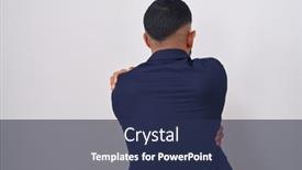  Presentation with self care - PPT layouts having young-hispanic-man-wearing-business background and a navy blue colored foreground