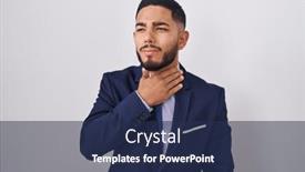  Presentation with infection - Slide deck consisting of young-hispanic-man-wearing-business background and a navy blue colored foreground