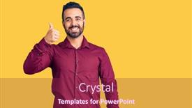  Presentation with hispanic - Slides featuring young-hispanic-man-wearing-casual background and a  colored foreground