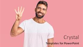  Presentation with tshirt - PPT layouts consisting of young-hispanic-man-wearing-casual background and a lemonade colored foreground