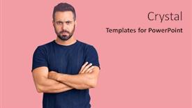  Presentation with negative - Cool new theme with young-hispanic-man-wearing-casual backdrop and a  colored foreground