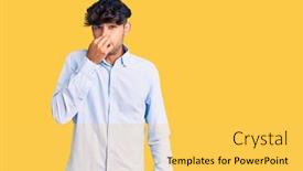  Presentation with breath - Theme enhanced with young-hispanic-man-wearing-casual background and a yellow colored foreground