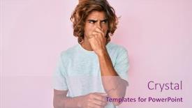  Presentation with breath - Colorful presentation enhanced with young-hispanic-man-wearing-casual backdrop and a lemonade colored foreground