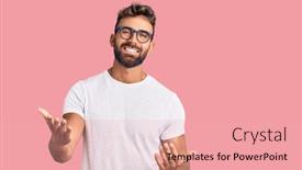  Presentation with hispanic - Amazing presentation theme having young-hispanic-man-wearing-casual backdrop and a lemonade colored foreground