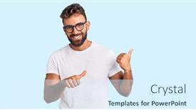  Presentation with back to school clothing - Colorful PPT theme enhanced with young-hispanic-man-wearing-casual backdrop and a sky blue colored foreground