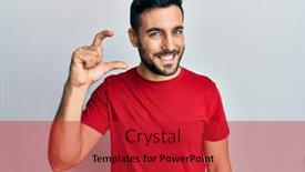  Presentation with hispanic - Colorful presentation theme enhanced with young-hispanic-man-wearing-casual backdrop and a crimson colored foreground
