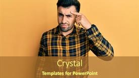  Presentation with skin infection - Slide deck with young-hispanic-man-wearing-casual background and a tawny brown colored foreground