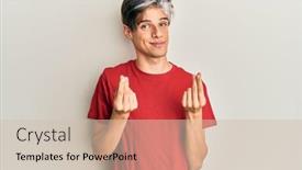  Presentation with salary - Presentation theme featuring young-hispanic-man-wearing-casual background and a soft green colored foreground