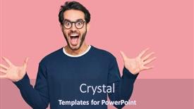  Presentation with winner announcement award success - Cool new slides with young-hispanic-man-wearing-casual backdrop and a ocean colored foreground