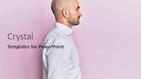  Presentation with clothes - Beautiful PPT layouts featuring young-hispanic-man-wearing-casual backdrop and a lemonade colored foreground