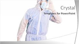  Presentation with coronavirus - Theme consisting of young-hispanic-man-wearing-doctor background and a white colored foreground