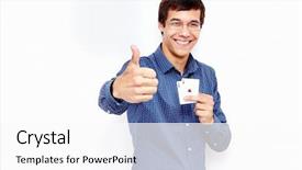  Presentation with jeans - Beautiful slide set featuring young hispanic man wearing jeans backdrop and a white colored foreground