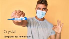  Presentation with medical sign - Slide deck having young-hispanic-man-wearing-medical background and a yellow colored foreground