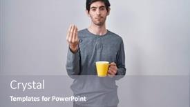  Presentation with pajama - PPT layouts enhanced with young-hispanic-man-wearing-pajama background and a gray colored foreground