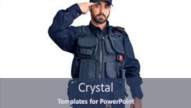  Presentation with skin infection - Cool new slide deck with young-hispanic-man-wearing-police backdrop and a ocean colored foreground