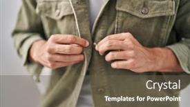  Presentation with hispanic - PPT theme with young-hispanic-man-wearing-shirt background and a  colored foreground