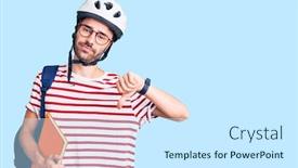  Presentation with binder - Audience pleasing slide set consisting of young-hispanic-man-wearing-student backdrop and a white colored foreground