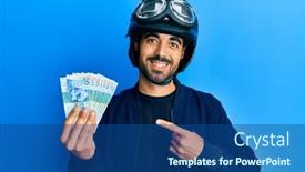  Presentation with hong kong - Audience pleasing presentation consisting of young-hispanic-man-with-beard backdrop and a ocean colored foreground