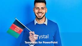  Presentation with beard - PPT layouts with young-hispanic-man-with-beard background and a  colored foreground