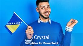  Presentation with beard - PPT theme enhanced with young-hispanic-man-with-beard background and a  colored foreground