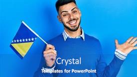  Presentation with beard - PPT layouts enhanced with young-hispanic-man-with-beard background and a teal colored foreground