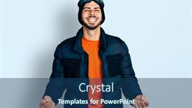  Presentation with beard - Theme having young-hispanic-man-with-beard background and a ocean colored foreground