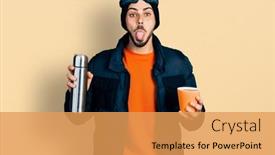  Presentation with beard - Theme featuring young-hispanic-man-with-beard background and a  colored foreground