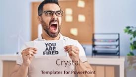  Presentation with beard - PPT theme consisting of young-hispanic-man-with-beard background and a coral colored foreground