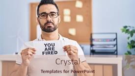  Presentation with beard - Slide deck enhanced with young-hispanic-man-with-beard background and a coral colored foreground