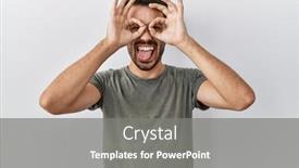  Presentation with beard - Presentation theme with young-hispanic-man-with-beard background and a gray colored foreground