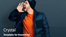  Presentation with beard - Theme consisting of young-hispanic-man-with-beard background and a  colored foreground